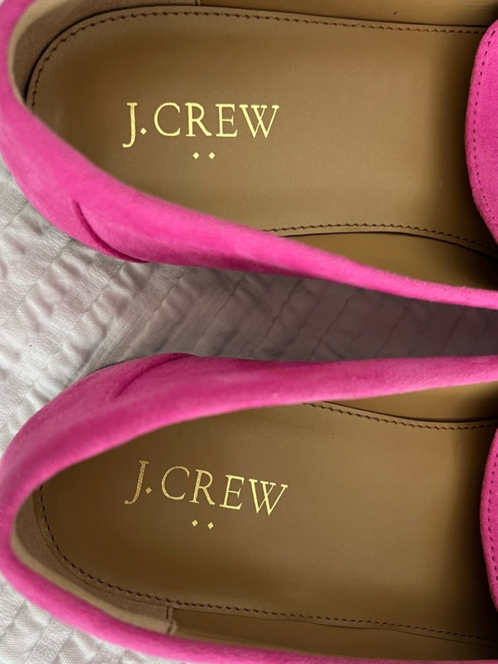 J. Crew Fuchsia Suede Penny Loafers - Picture 4 of 6